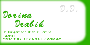 dorina drabik business card